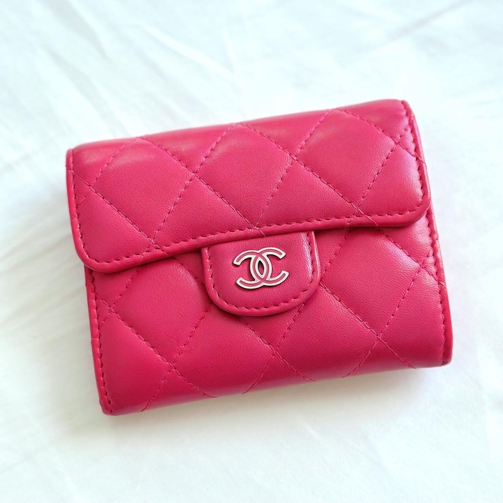 SOLD Chanel Pink Classic Card Holder/ Wallet